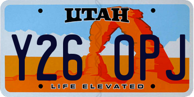 UT license plate Y260PJ