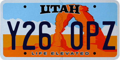 UT license plate Y260PZ