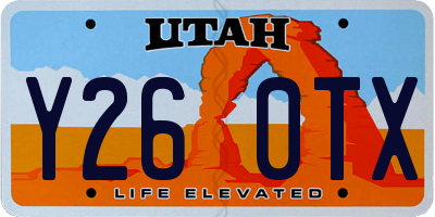 UT license plate Y260TX