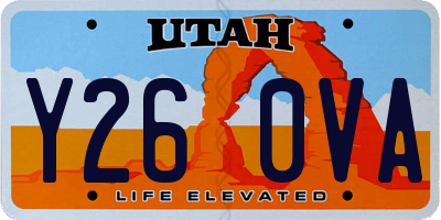 UT license plate Y260VA