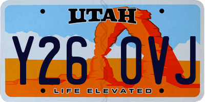 UT license plate Y260VJ