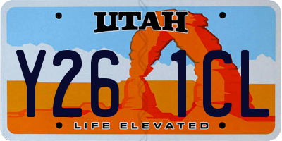 UT license plate Y261CL