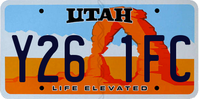 UT license plate Y261FC