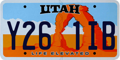 UT license plate Y261IB