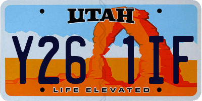 UT license plate Y261IF