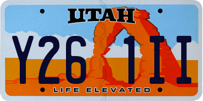 UT license plate Y261II