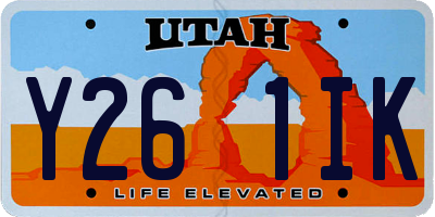 UT license plate Y261IK