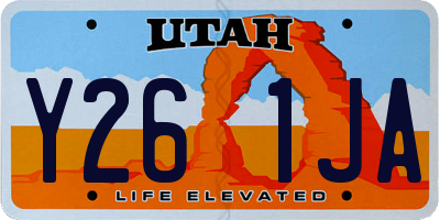 UT license plate Y261JA