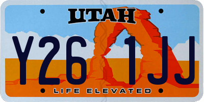 UT license plate Y261JJ
