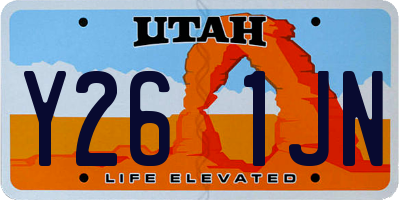 UT license plate Y261JN
