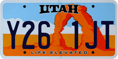 UT license plate Y261JT
