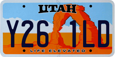 UT license plate Y261LD