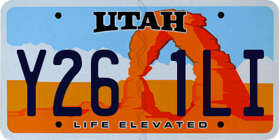 UT license plate Y261LI