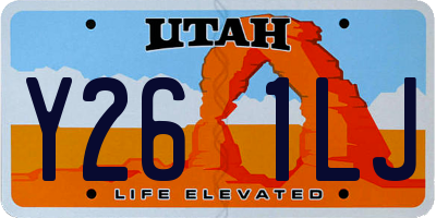 UT license plate Y261LJ
