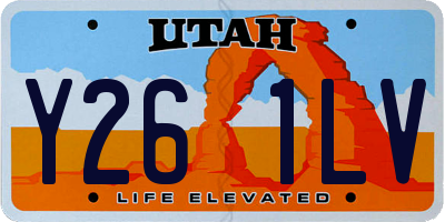 UT license plate Y261LV