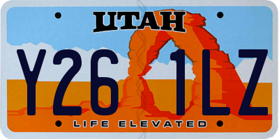 UT license plate Y261LZ