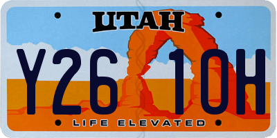 UT license plate Y261OH