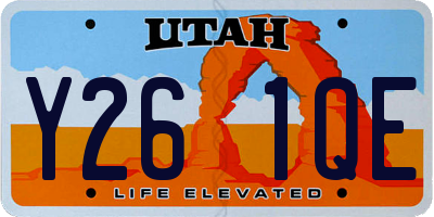 UT license plate Y261QE