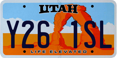 UT license plate Y261SL