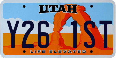 UT license plate Y261ST
