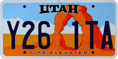 UT license plate Y261TA
