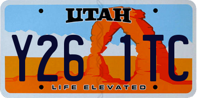 UT license plate Y261TC
