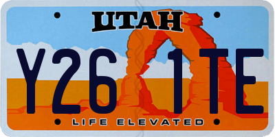 UT license plate Y261TE