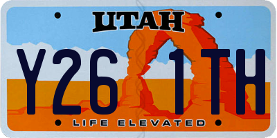 UT license plate Y261TH