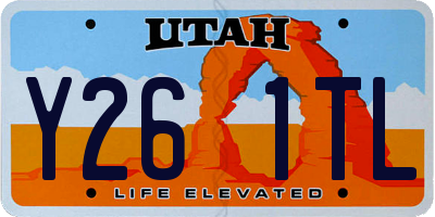 UT license plate Y261TL