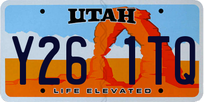UT license plate Y261TQ