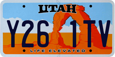 UT license plate Y261TV