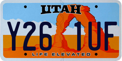 UT license plate Y261UF