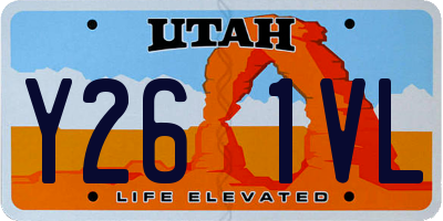 UT license plate Y261VL