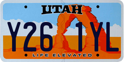 UT license plate Y261YL