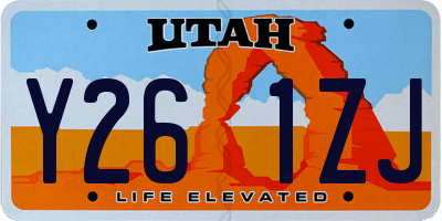 UT license plate Y261ZJ