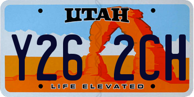 UT license plate Y262CH