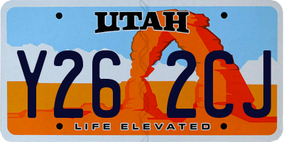 UT license plate Y262CJ