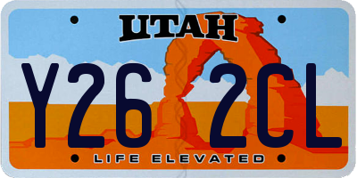 UT license plate Y262CL
