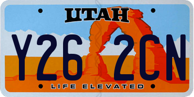 UT license plate Y262CN