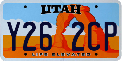 UT license plate Y262CP