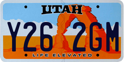 UT license plate Y262GM