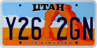 UT license plate Y262GN