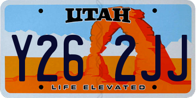 UT license plate Y262JJ