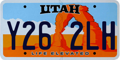 UT license plate Y262LH