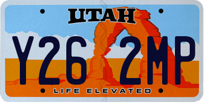 UT license plate Y262MP