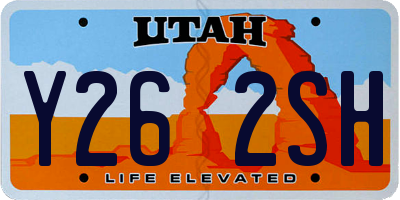 UT license plate Y262SH