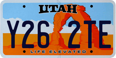 UT license plate Y262TE