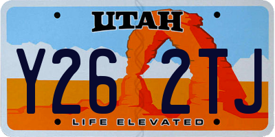 UT license plate Y262TJ