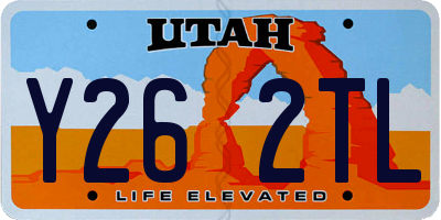UT license plate Y262TL