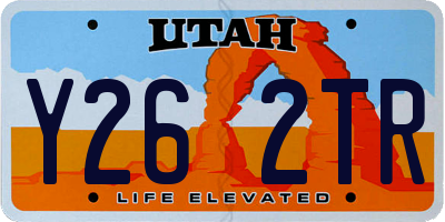 UT license plate Y262TR